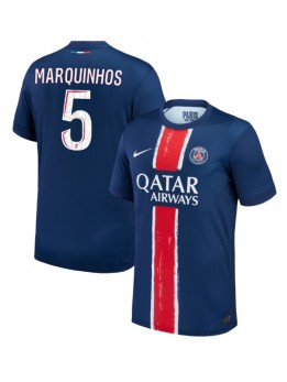 Billige Paris Saint-Germain Marquinhos #5 Hjemmedrakt 2024-25 Kortermet